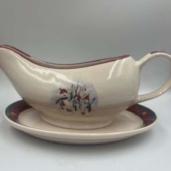 NEW Royal Seasons 5 Piece Christmas Stoneware Accessory Set Discontinued NIB - Picture 3 of 12